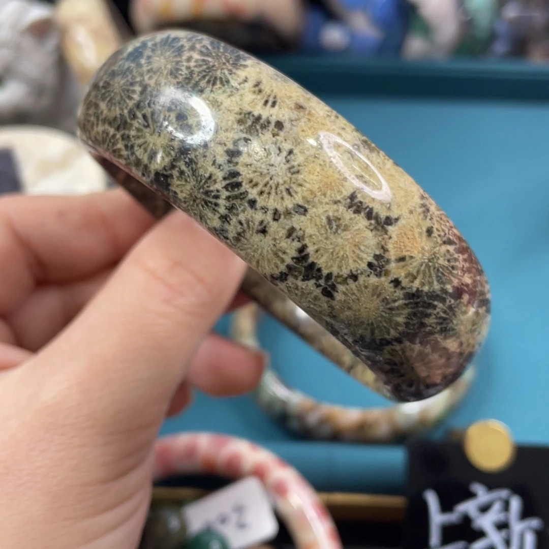 未镶嵌手镯硅化玉