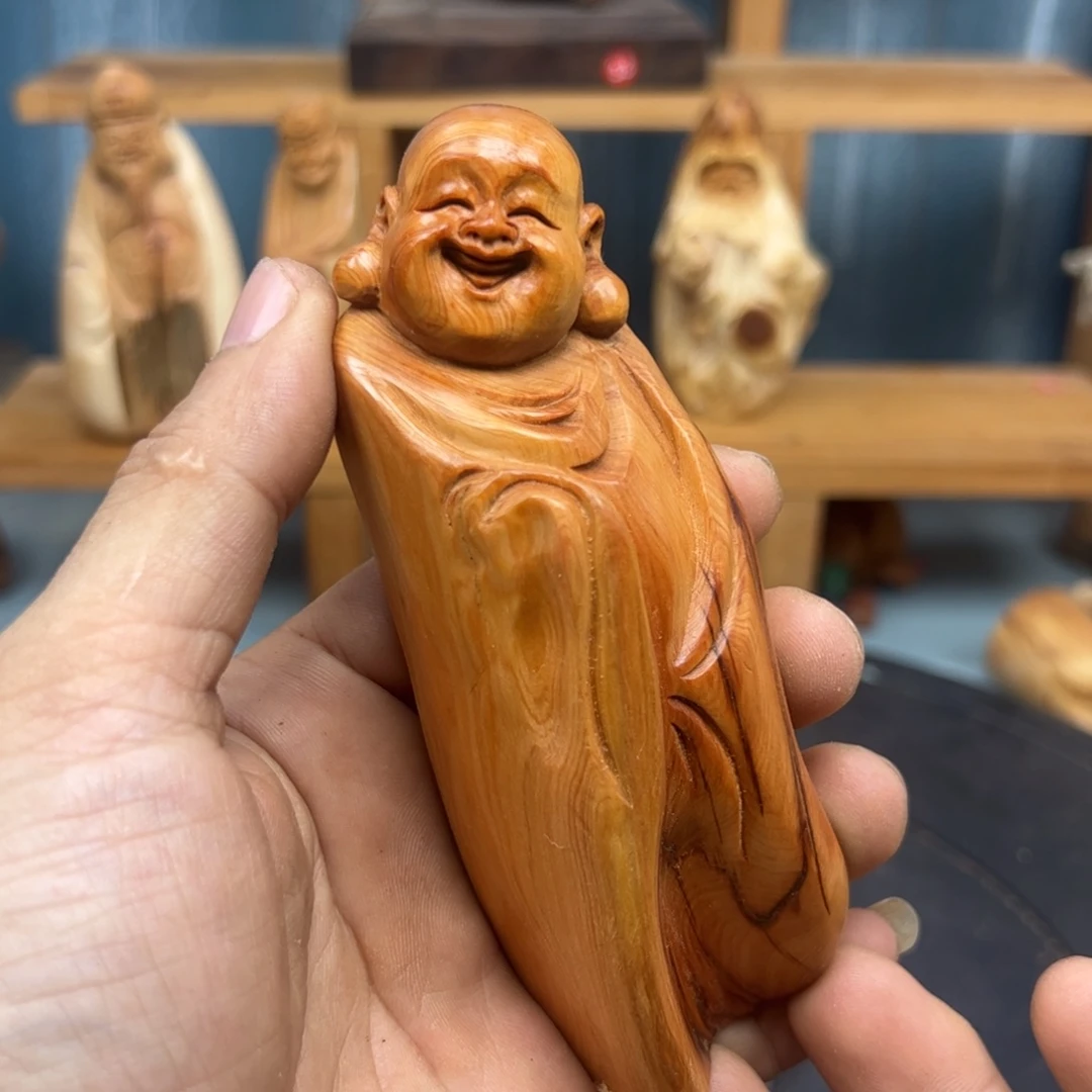 木美****活崖柏木摆件手把件