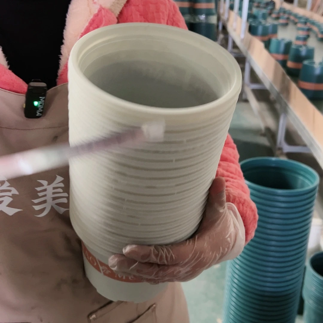 树脂瑕疵矮胖1#米白色20个无托