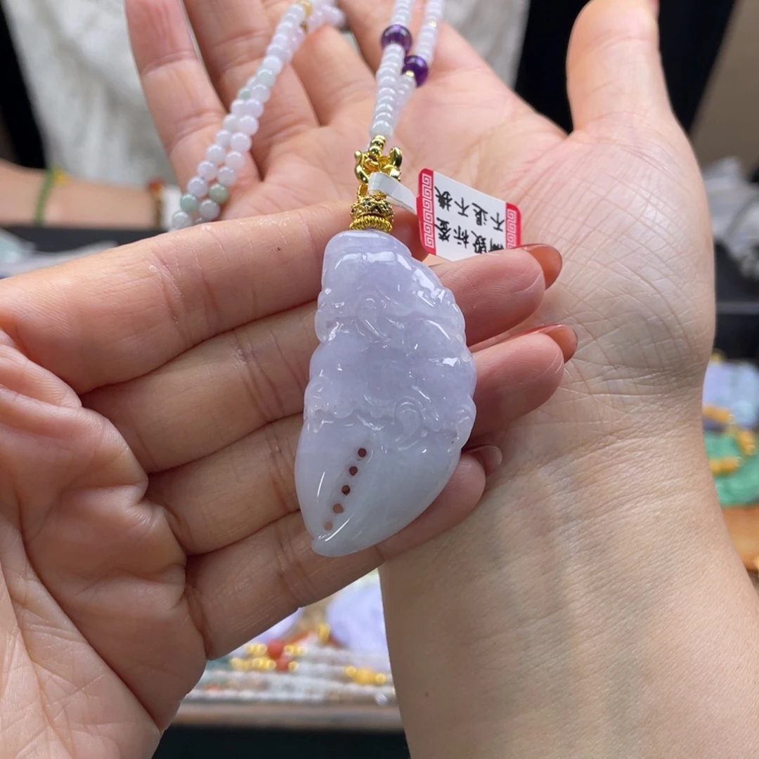 翡翠未镶嵌颈饰代编织