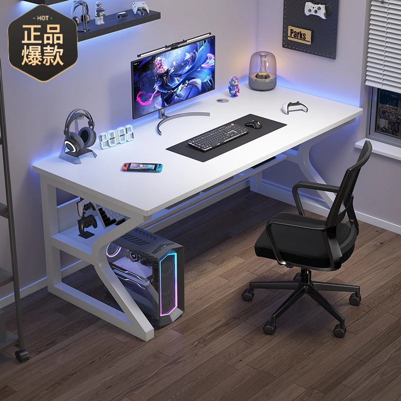电脑桌台式书桌学生家用写字桌工作台办公桌简约现代卧室电竞桌子
