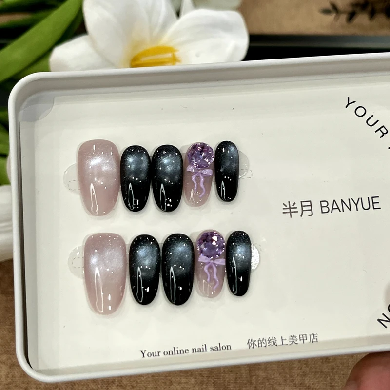 【黑加仑】BANYUE Nial 精选爆火纯手工显白气质穿戴美甲114