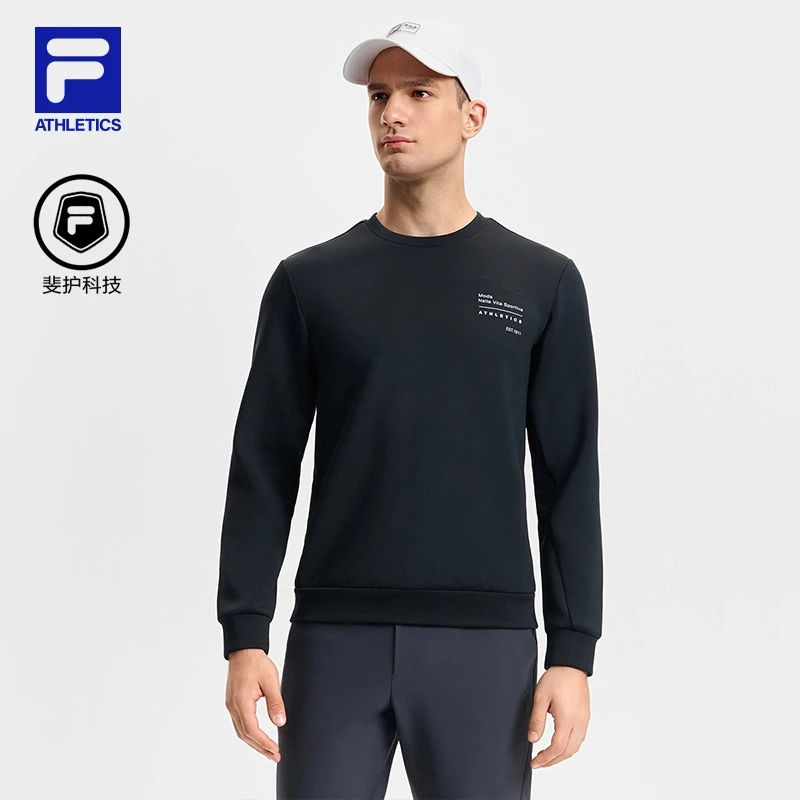 Fila/斐乐男子时尚潮流百搭舒适运动针织套头衫A11M511218F