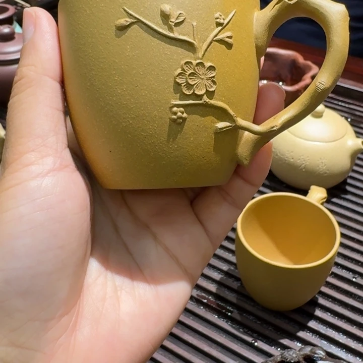 茶杯紫砂半手工主人杯