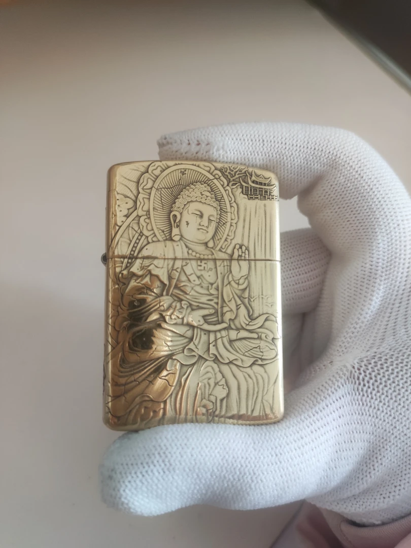 （千语佛悟）佐罗902s纯铜煤油打火机