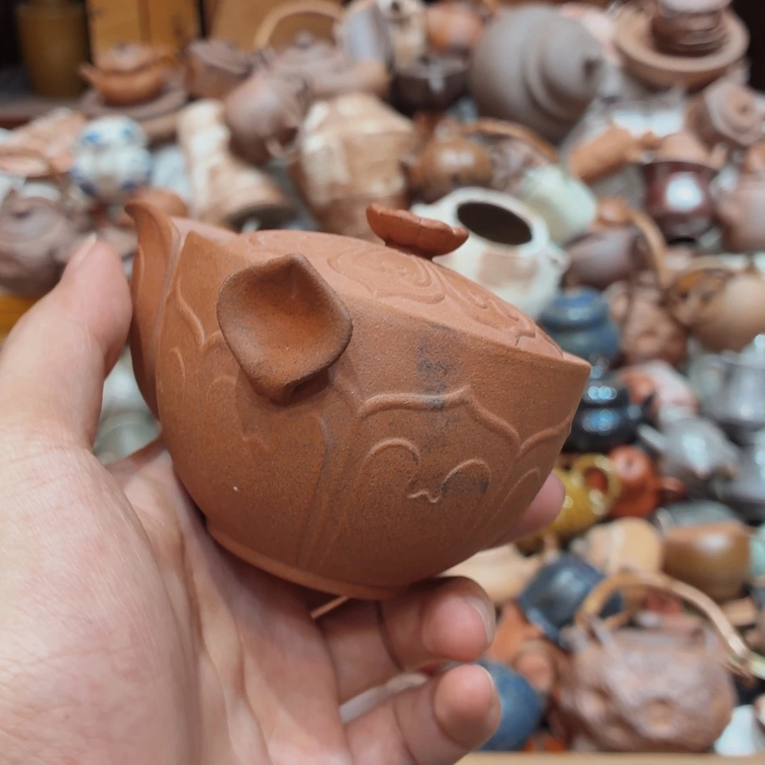 柴烧老岩泥高温茶器皿