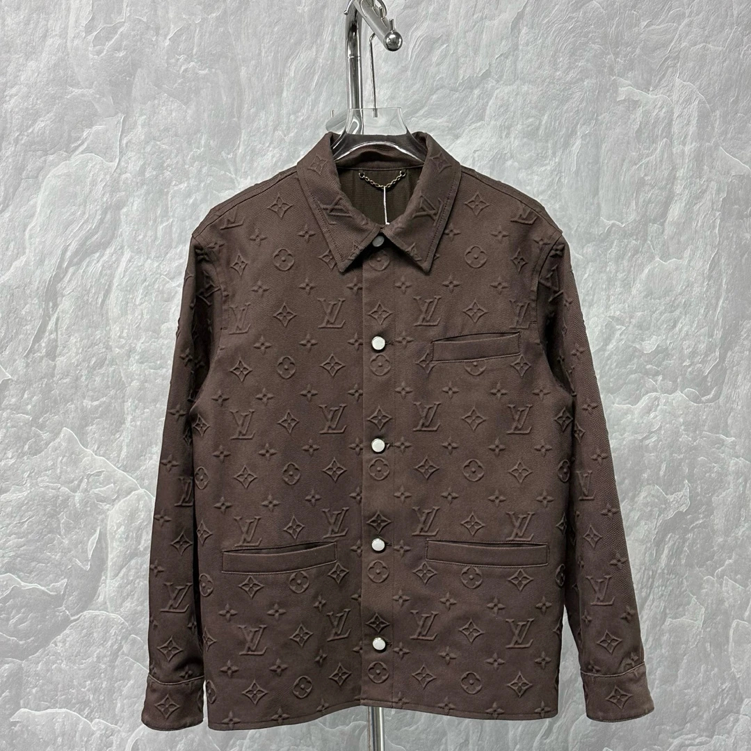 未使用 LouisVuitton/路易威登 SS25 浮雕满印外套46码D16248