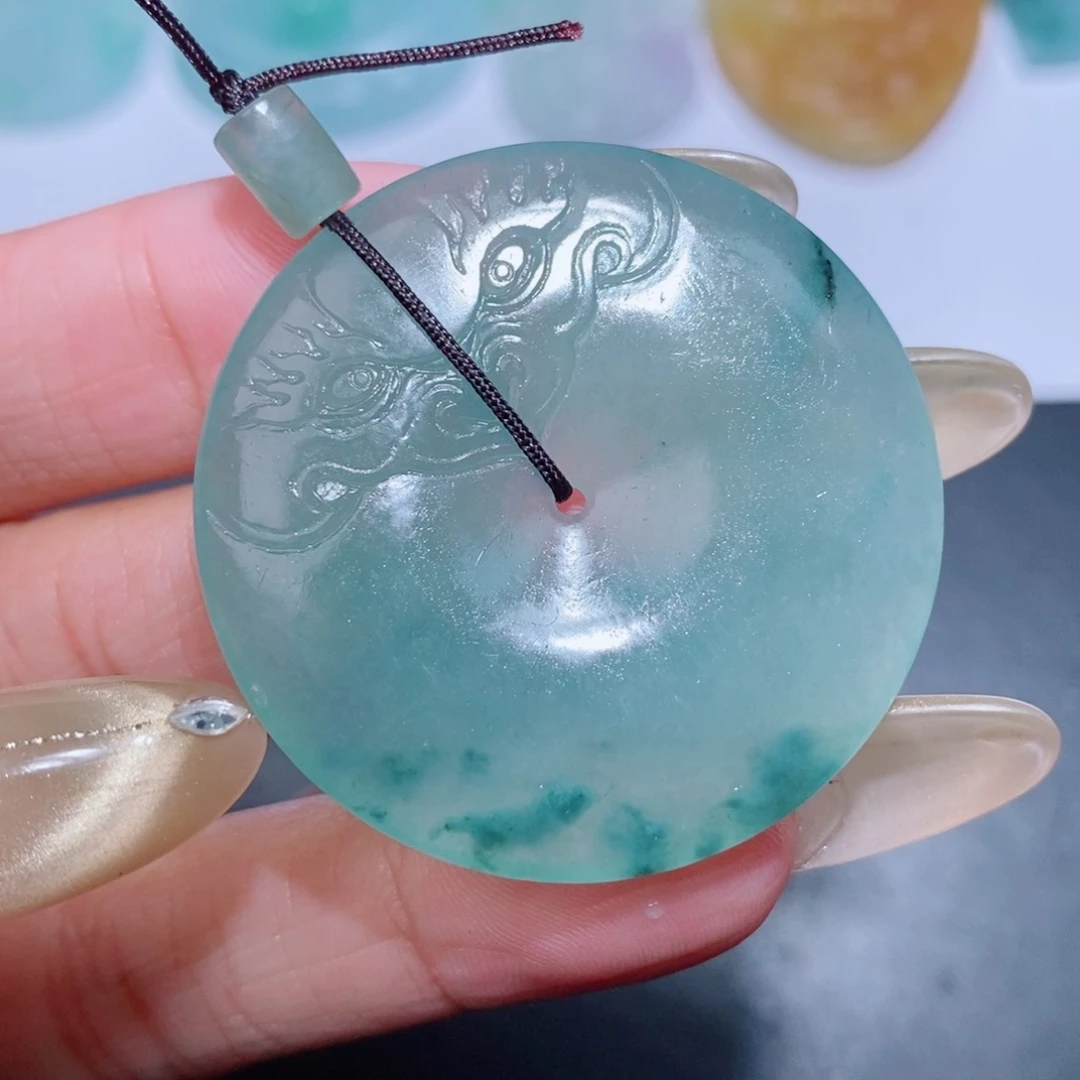 定制翡翠未镶嵌毛货翡翠挂件