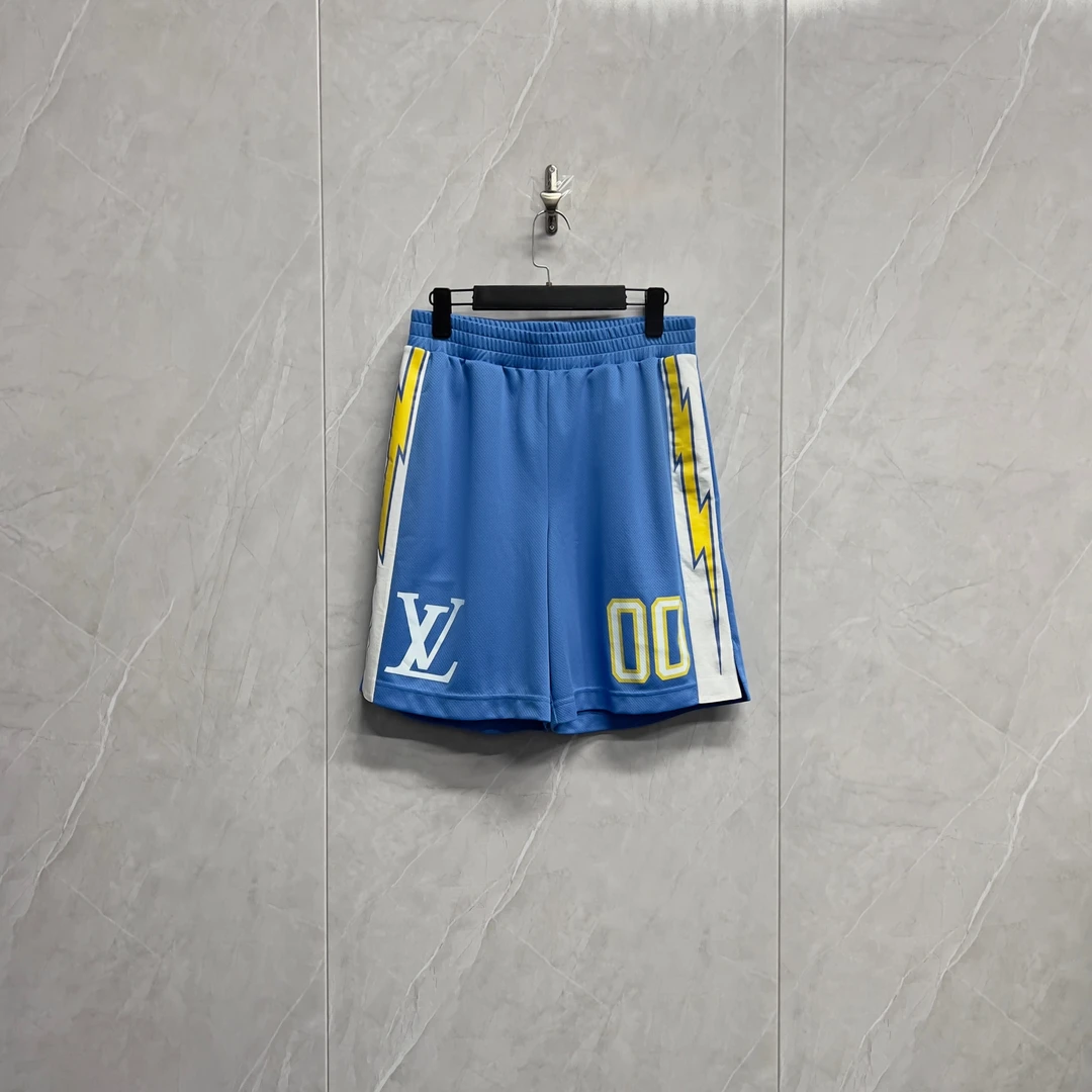 全新未使用 LouisVuitton/路易威登 网眼Logo休闲短裤/W0523/S码