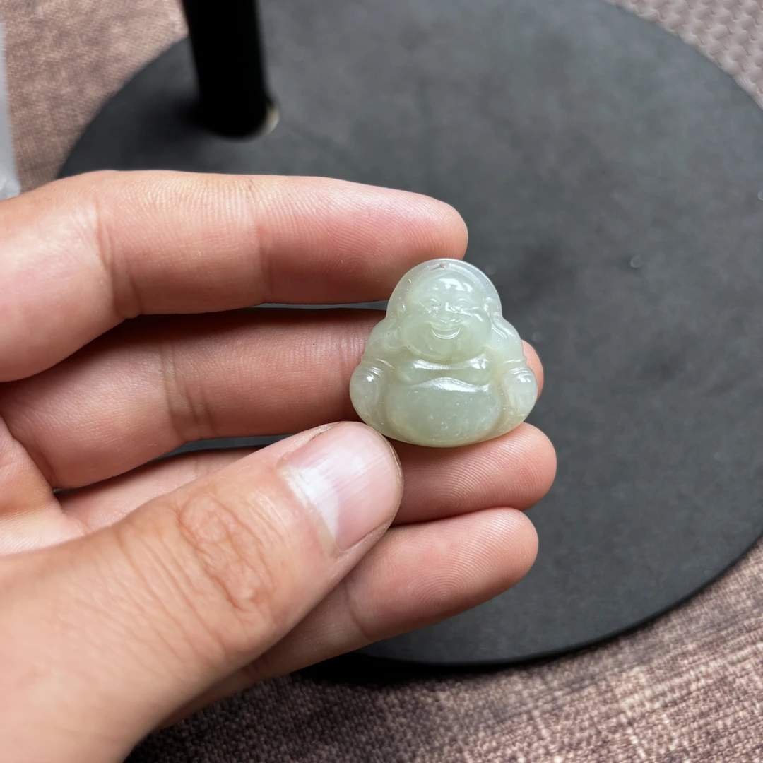 和田玉弥勒佛挂件