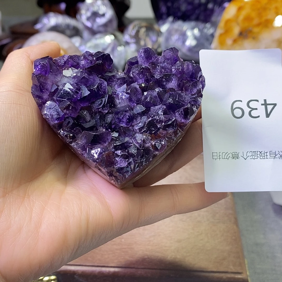 紫晶未镶嵌珠宝半成品
