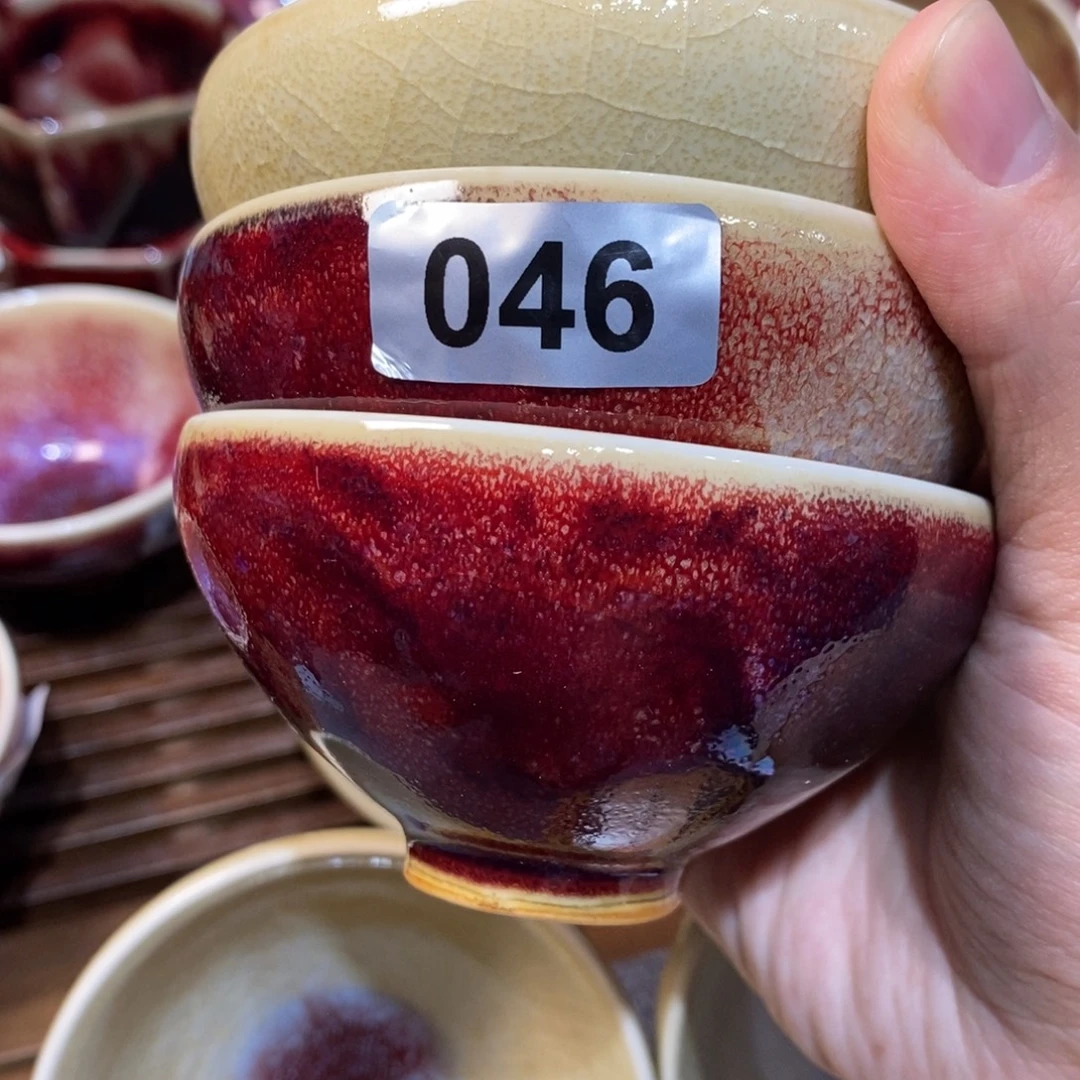 微***鱼钧瓷杯系列煤烧产品