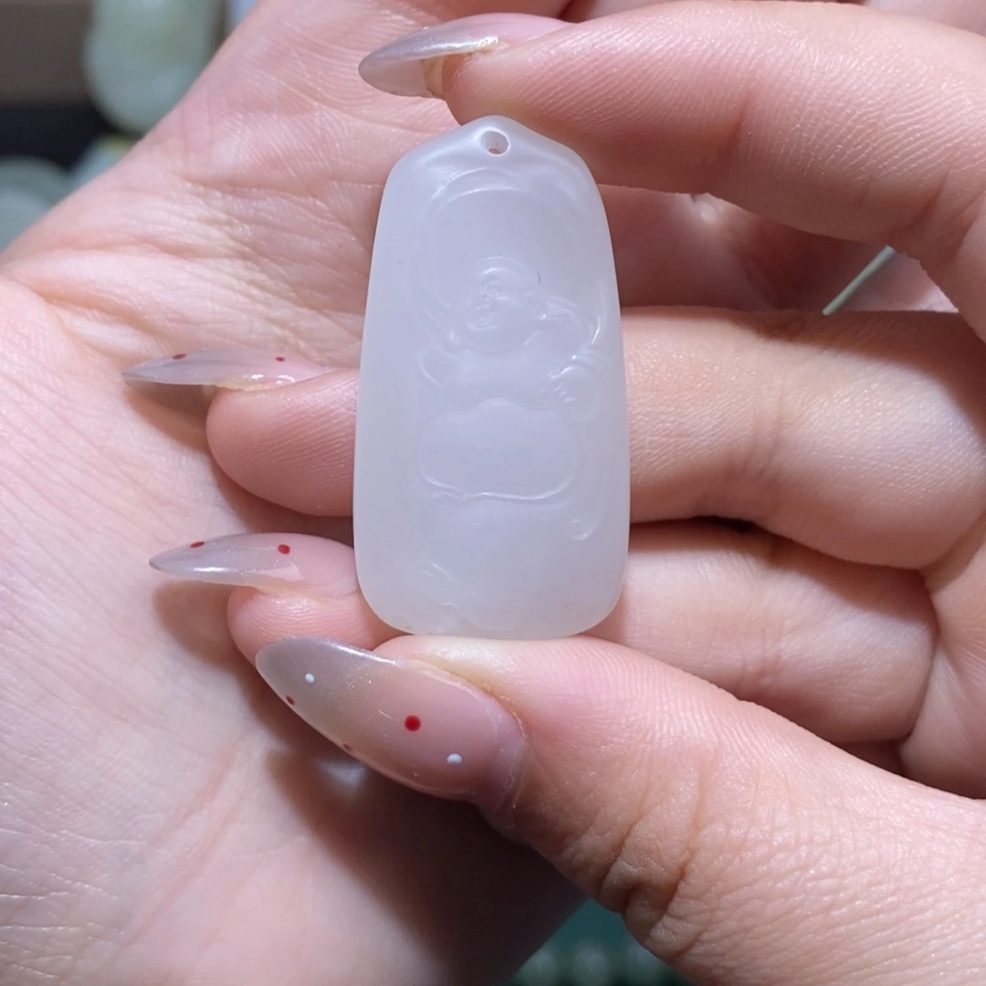 和田玉未镶嵌挂件