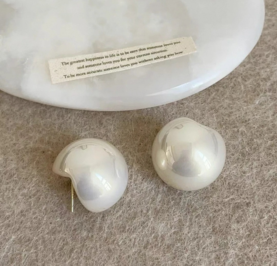 非金属亚克力耳饰 李园家2号店-8056-复古新年设计感耳钉