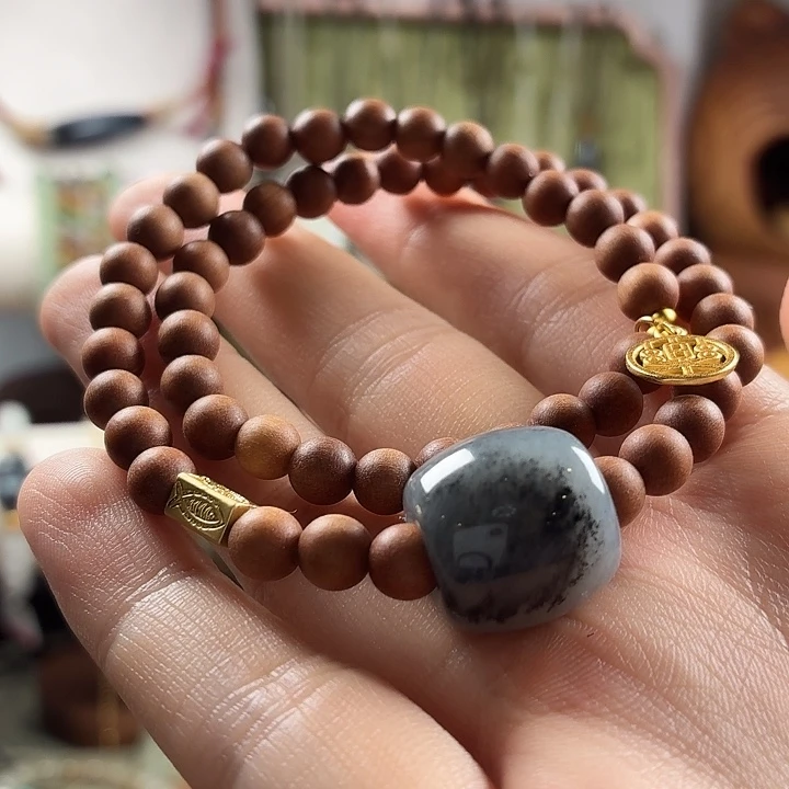 和田玉（墨玉）未镶嵌手链原创设计款 特价出