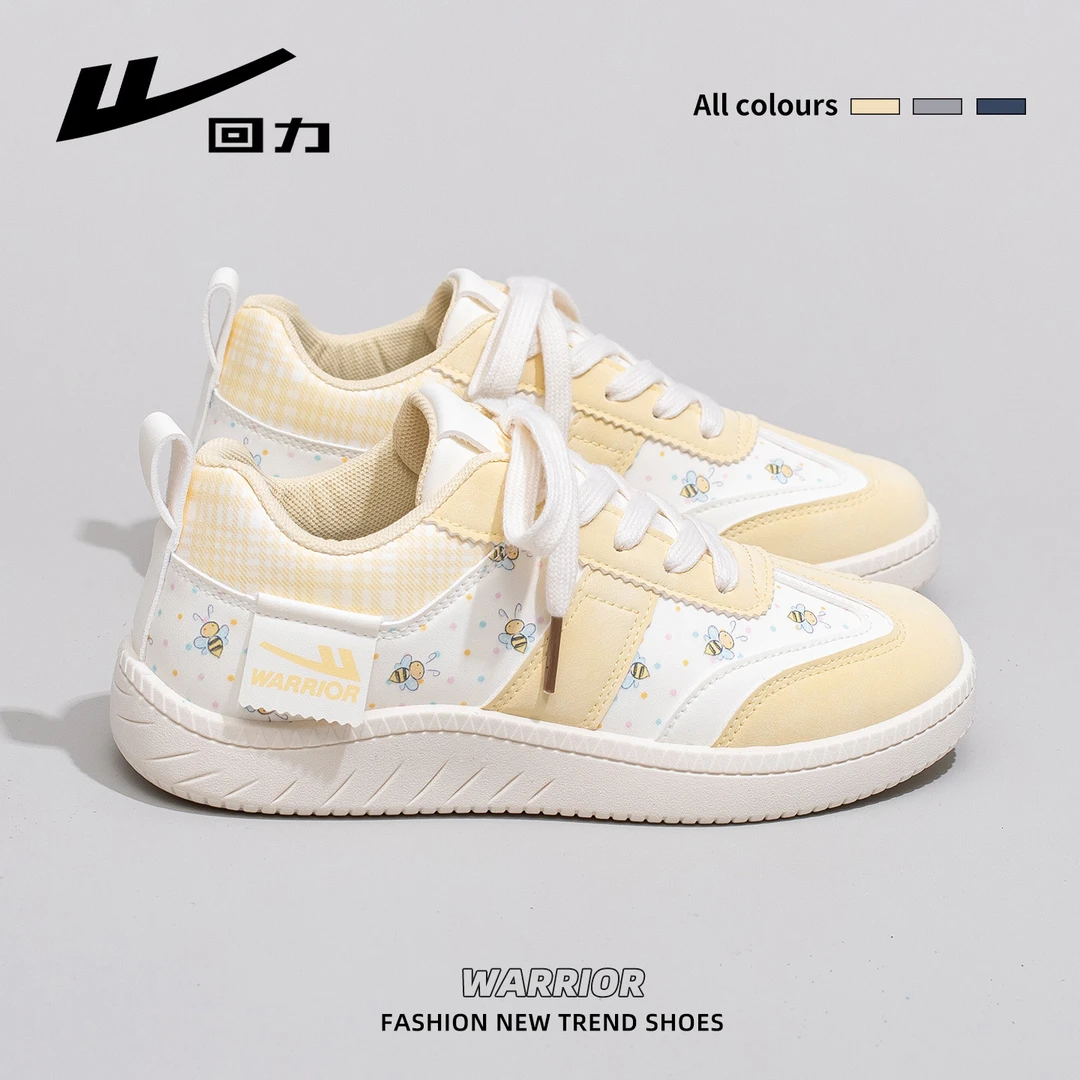 回力秋季厚底小白鞋女2025新款百搭轻便板鞋透气休闲运动德训鞋子