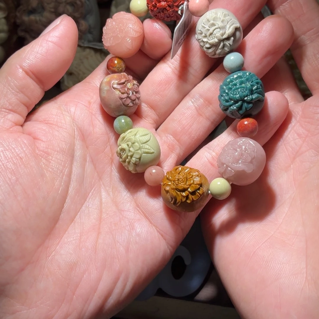 杂***板定制石英质玉未镶嵌手串18