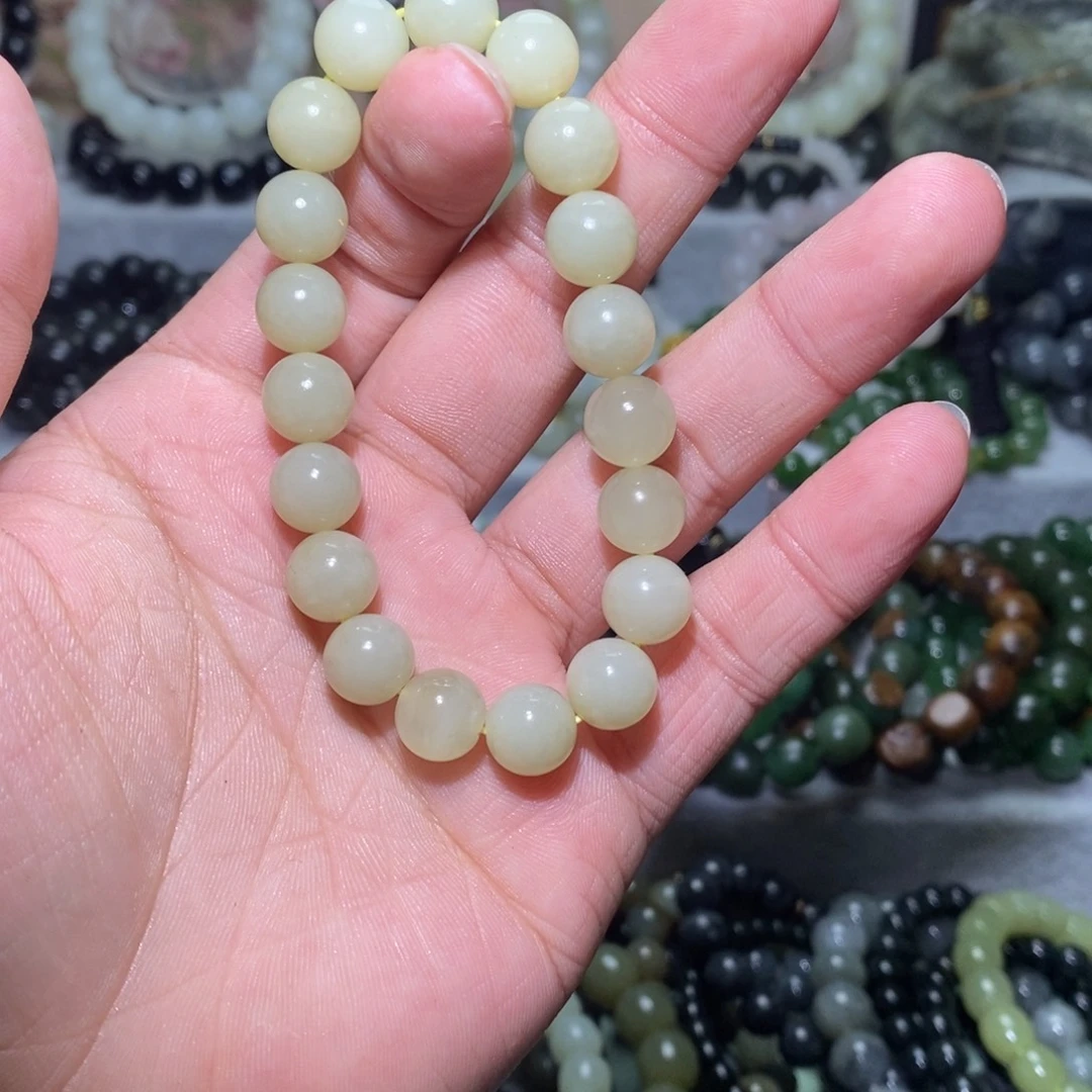 和田玉未镶嵌手链