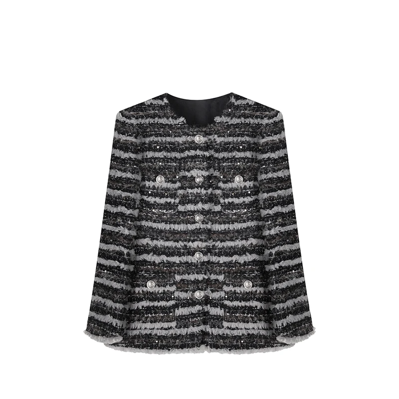 2025新款秋冬女装高级感百搭小香风外套富家小千金女装A78020