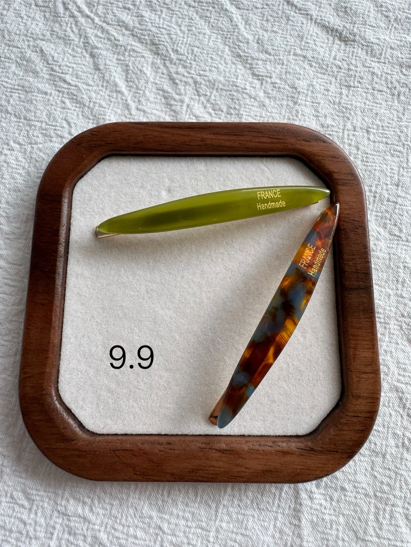 小众日韩女复古边夹一字夹简约百搭发夹极简风法式ins