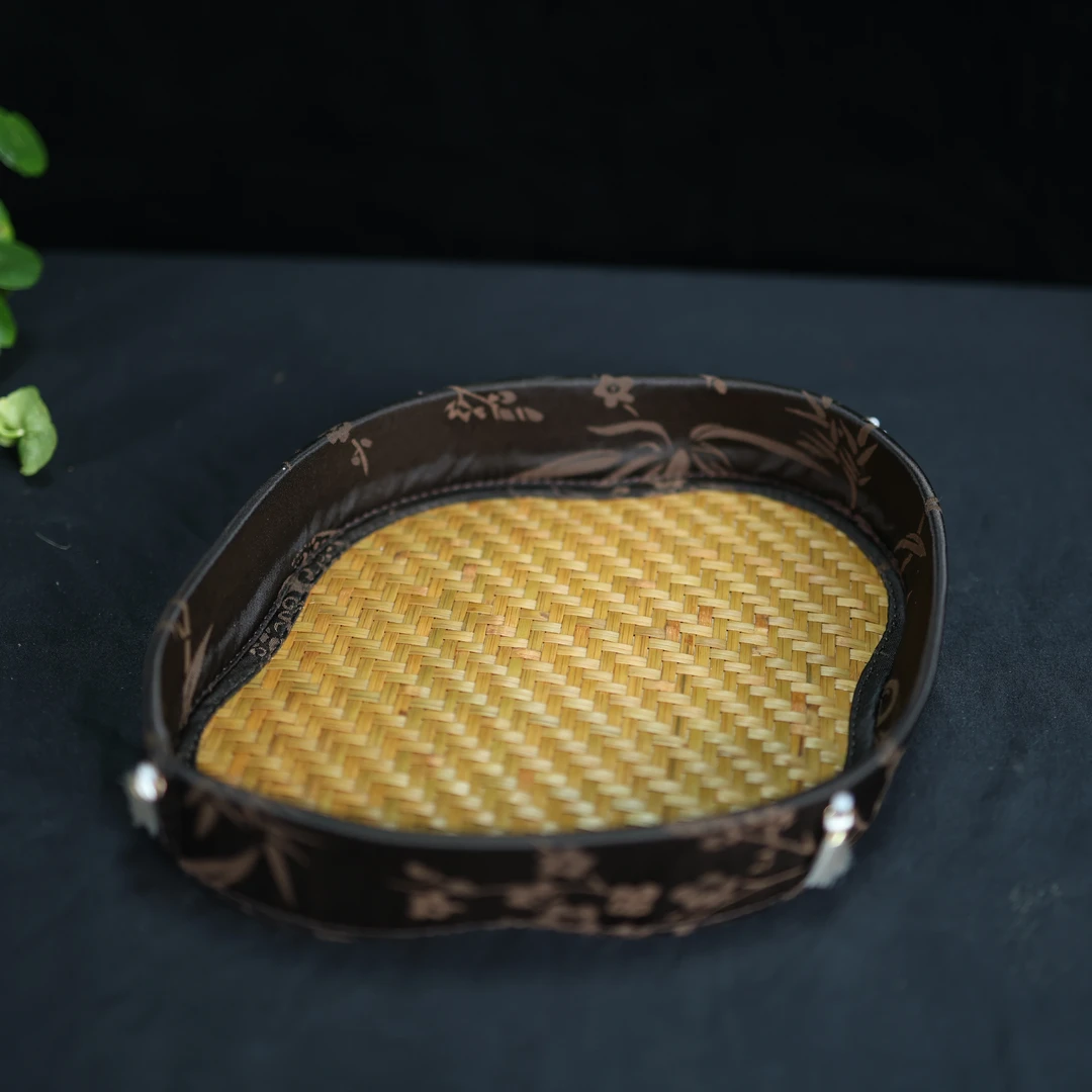 【细物慢造】缎面印花菱形果盘（DM109）