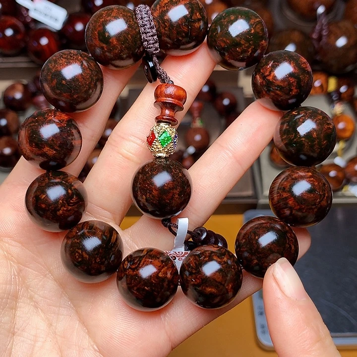 花梨木类手串/手链黄花梨风化料老挝花梨土埋料1.8