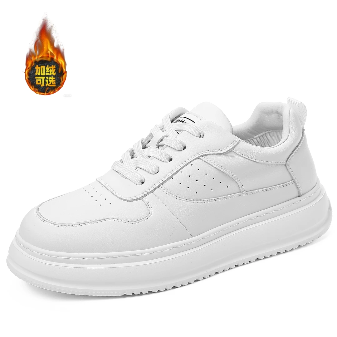 工作休闲板鞋冬季秋冬板鞋冬季低帮男鞋秋季保暖防滑