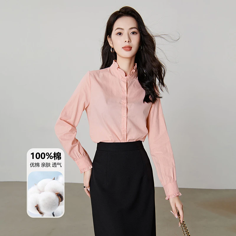 【新品】2025上衣随性甜美百搭衬衫女25052318