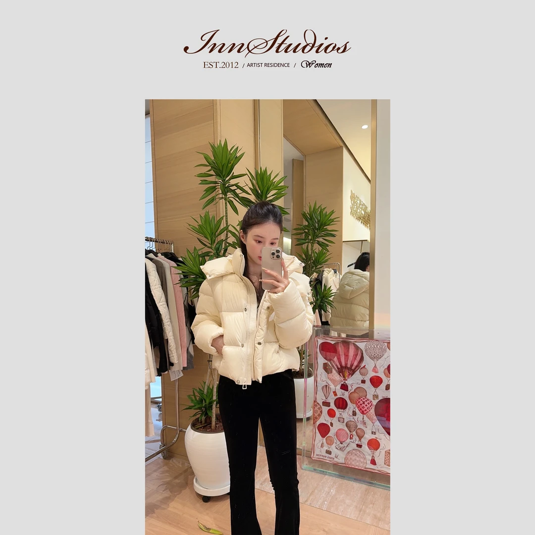 Innstudios「云朵鹅绒-短」超保暖轻盈短款保暖鹅绒服