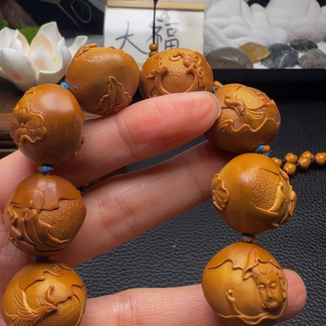 【闪购商品】手串/手链橄榄核瑞兽莲花无相