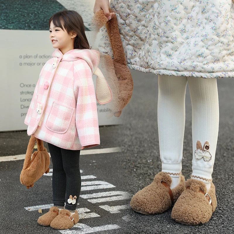 女童打底裤加绒小童中童宝宝裤子冬装新款童装儿童加厚长裤一体