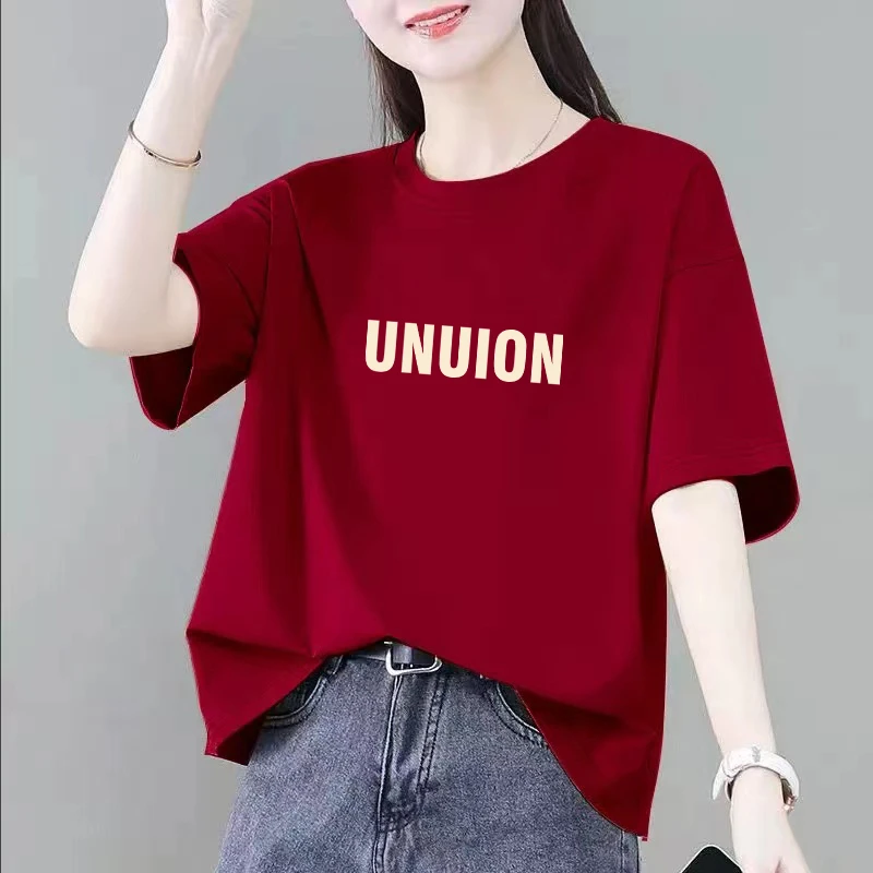 平价女装~外贸清仓~夏季新款大码宽松百搭休闲胖mm纯棉T恤衫女夏