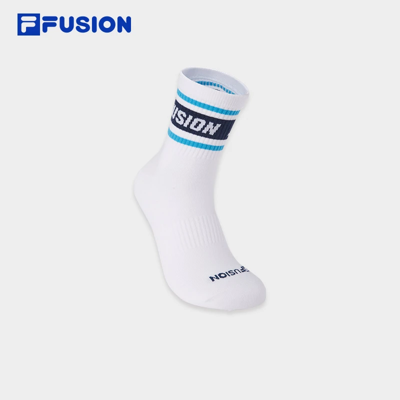 Fila斐乐潮牌【长绒棉中腰袜】男袜女袜舒适透气中筒运动袜训练吸汗