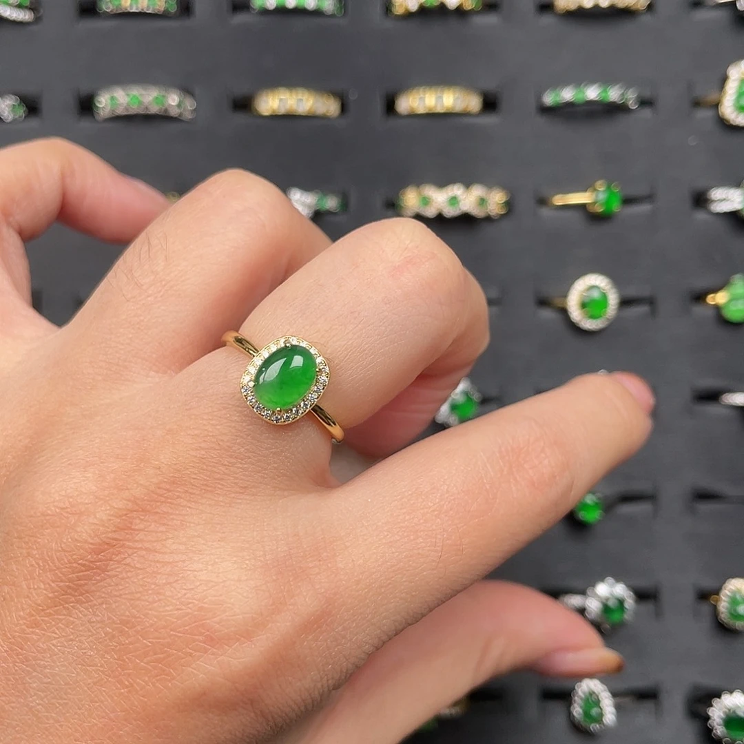 翡翠银S925镶嵌耳饰0000