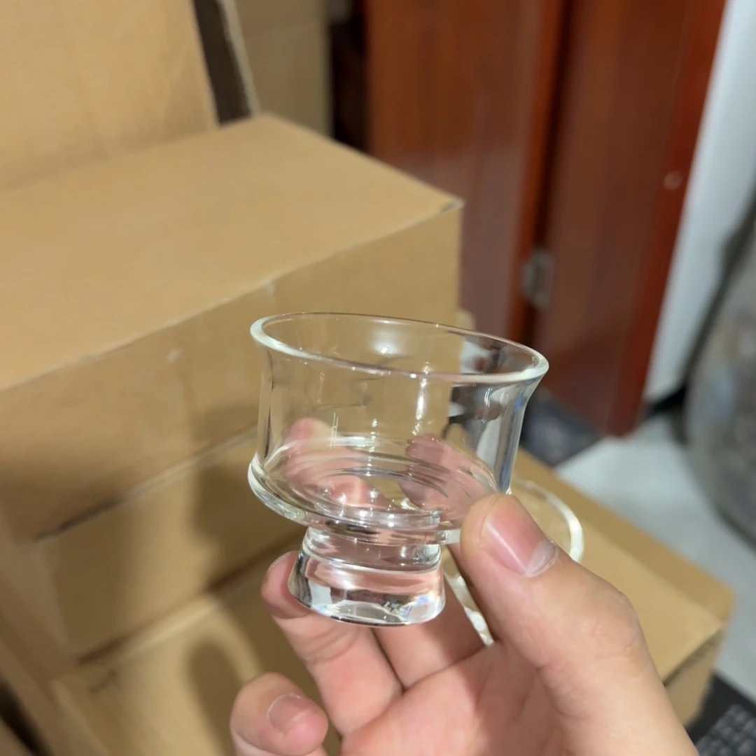 马蹄高足杯  两只