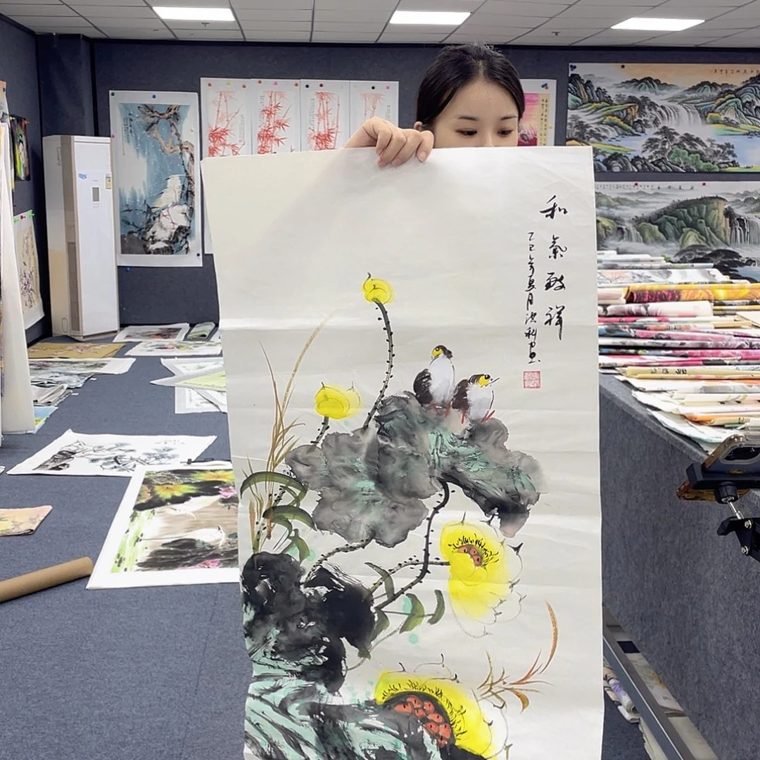 国画作品小姐姐放漏…