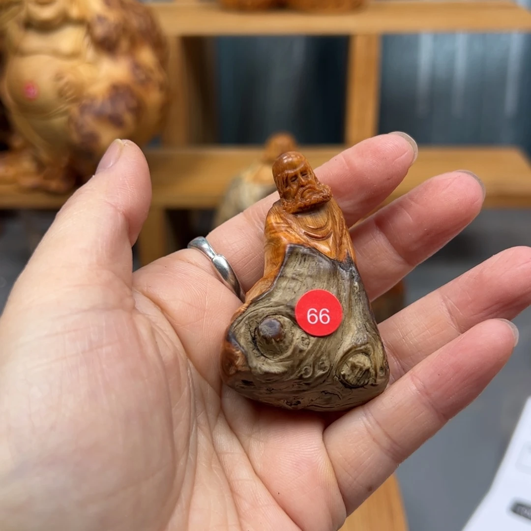 可***朵木崖柏木摆件手把件，