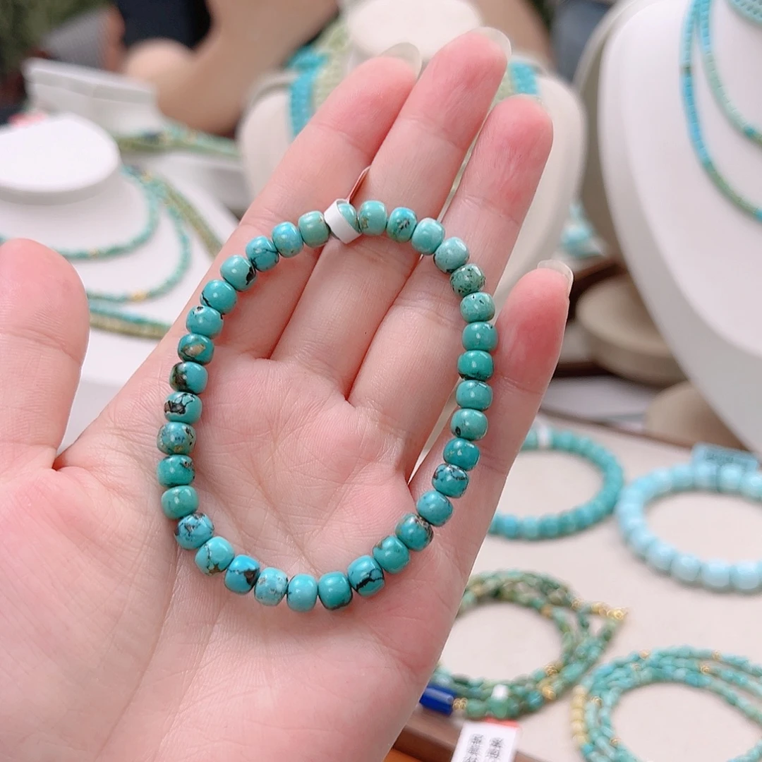 绿松石未镶嵌老型单圈卡6+