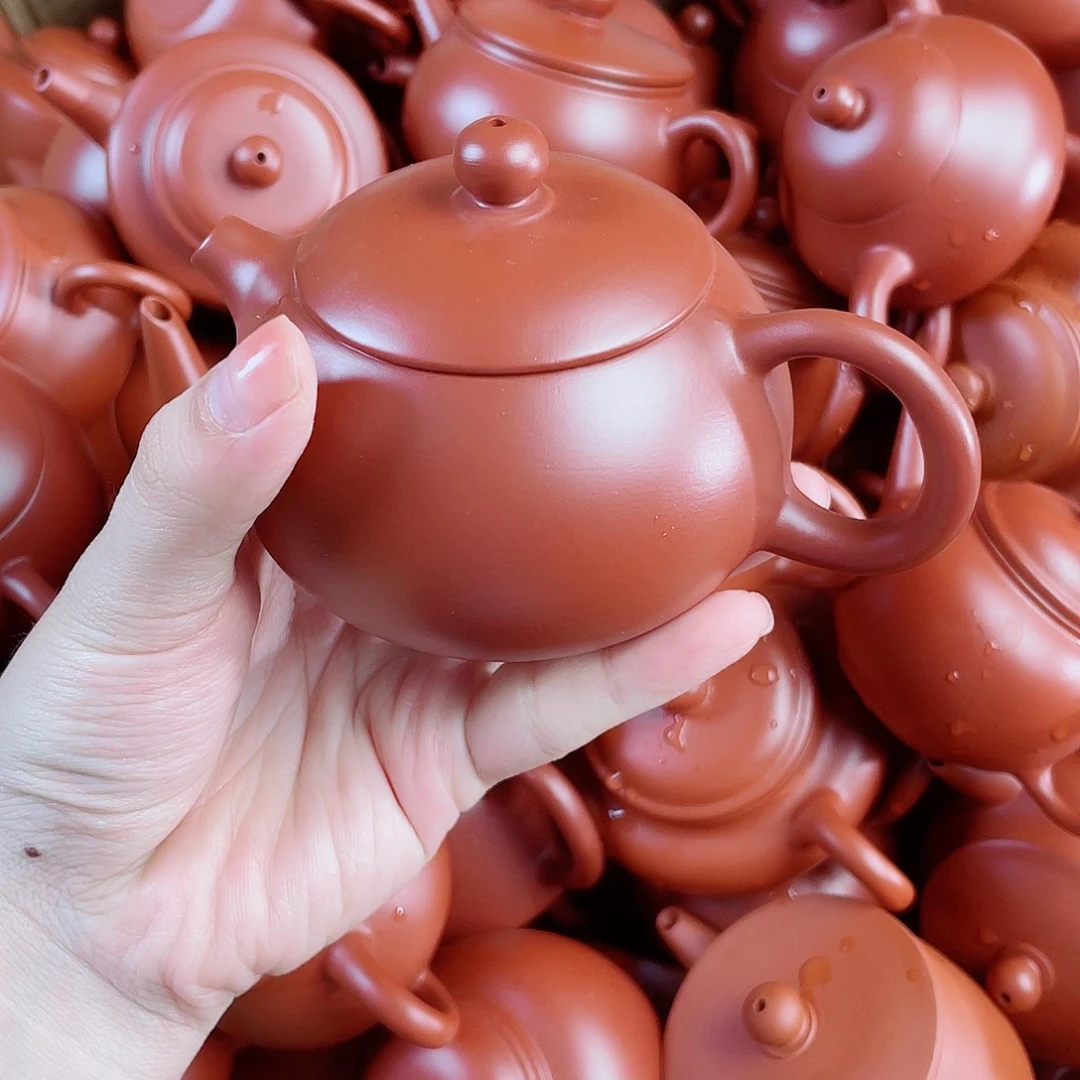 紫砂朱泥壶微瑕大西施180