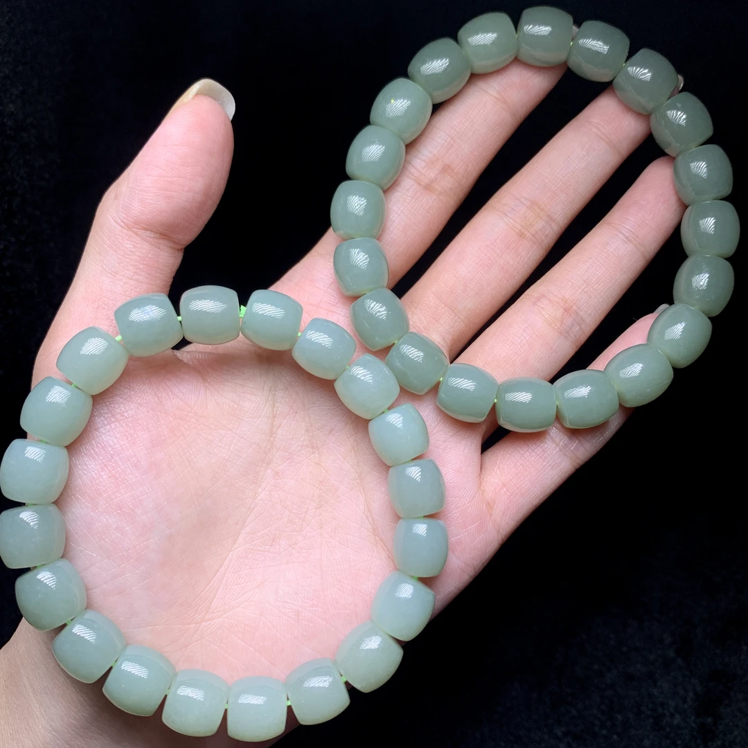 【云上叙】9 V65720-和田玉单圈手串-多样性发一件-9.5mm（东哥）