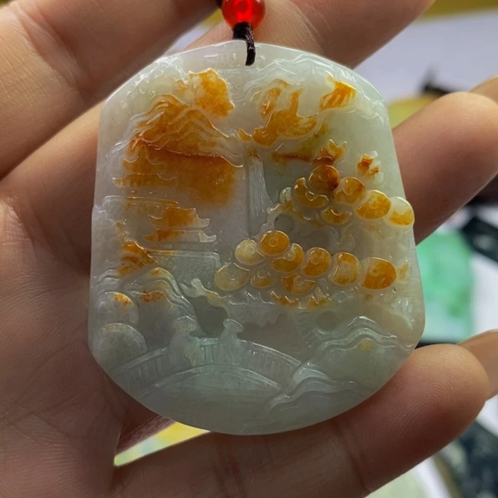 翡翠未镶嵌挂件翡翠