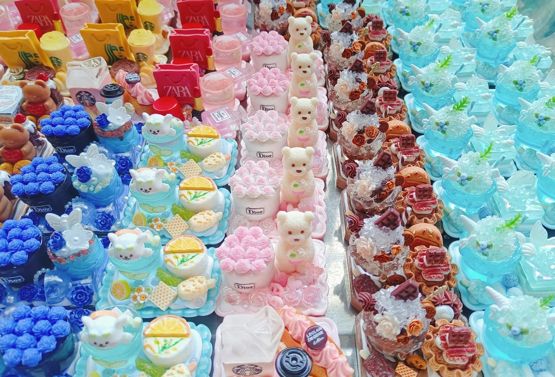 1号链接   茶茶子手作钥匙扣包包挂件树脂diy