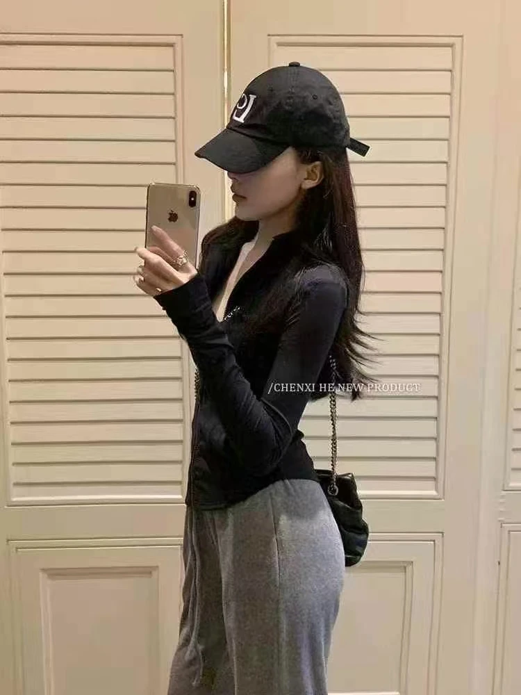 女人帮时尚UPF50+短款女修身型夏季防晒服拉链款洋气衣服女百搭