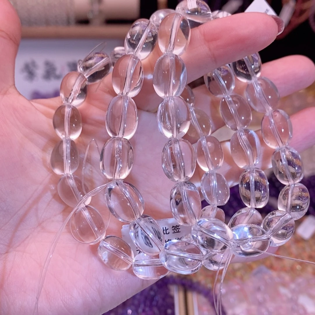 水晶手链未镶嵌白水晶糖豆