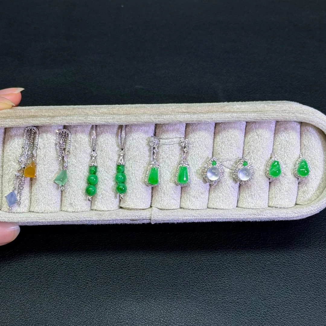 翡翠耳饰-18K金-多样性发货只发一对-AH02-BK|CXQ21