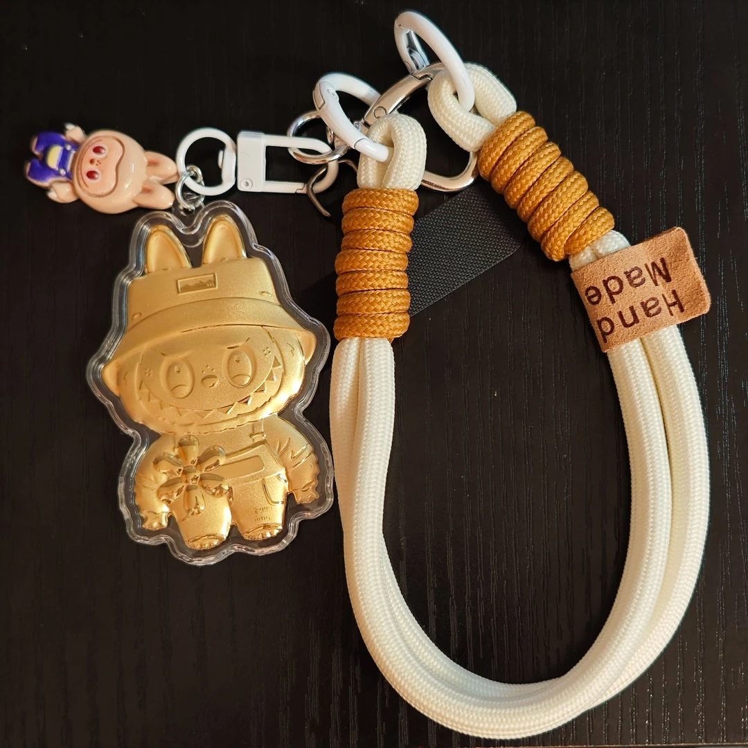 霍霍白拉布布手机钥匙扣