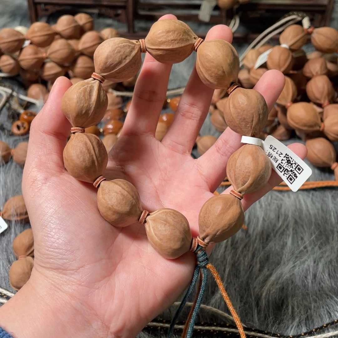 圆***中手串橄榄核2125一物一拍