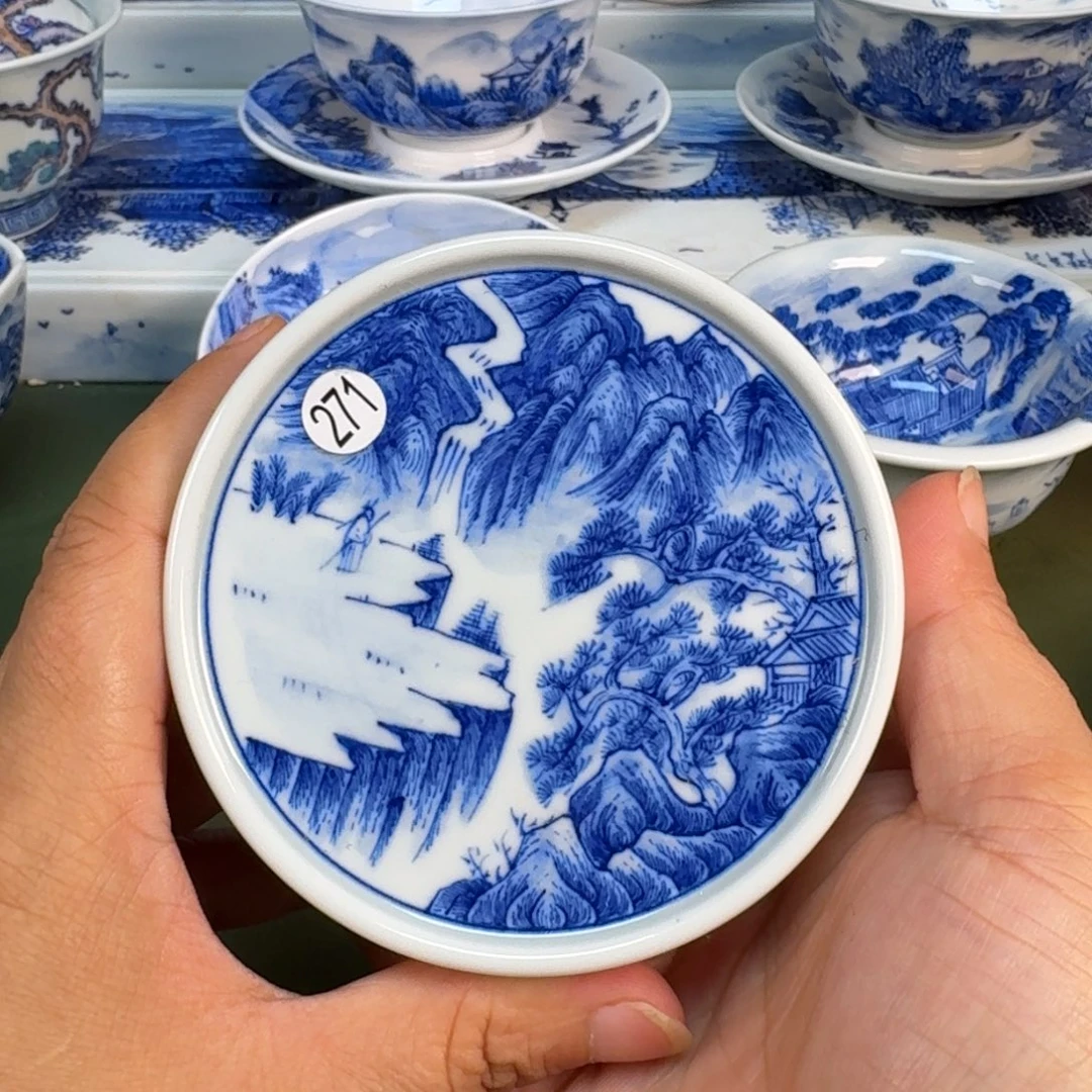 景德镇纯手绘茶具圆圆271