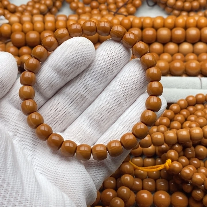 知***足猴头核桃手串直切