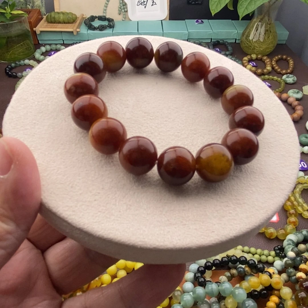 蛇纹石玉手串未镶嵌